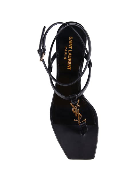 sandali tanger neri yves saint laurent|SANDALS .